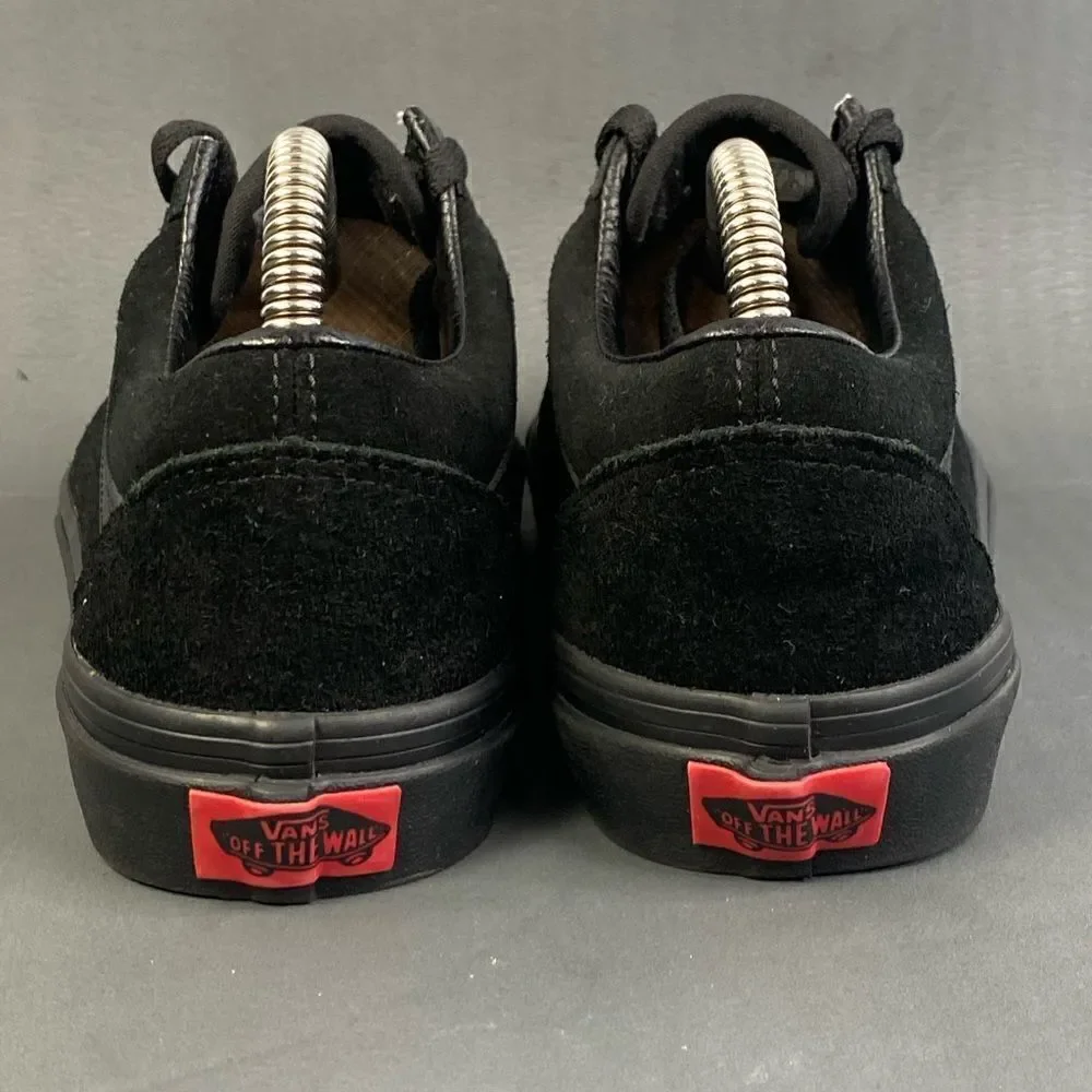 VANS Old Skool sneaker Shoes triple black suede womens size  7.5